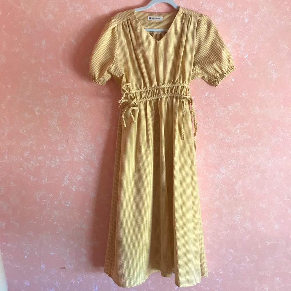 Yellow Gingham Dress